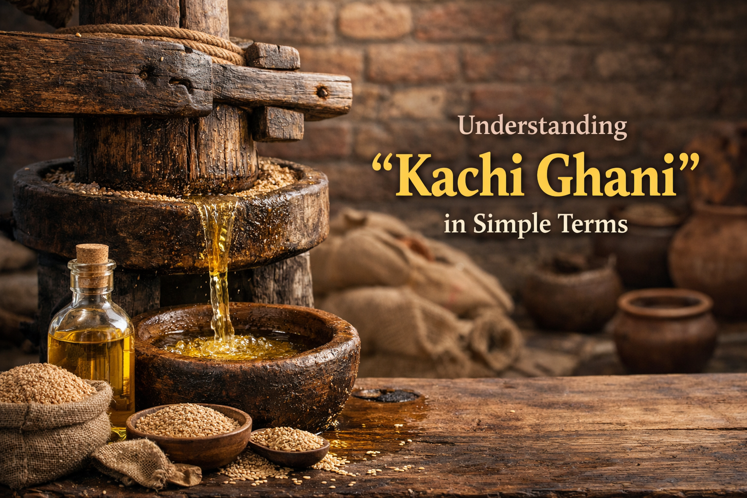 What does kachi ghani mean and why it matters for Indian kitchens ...