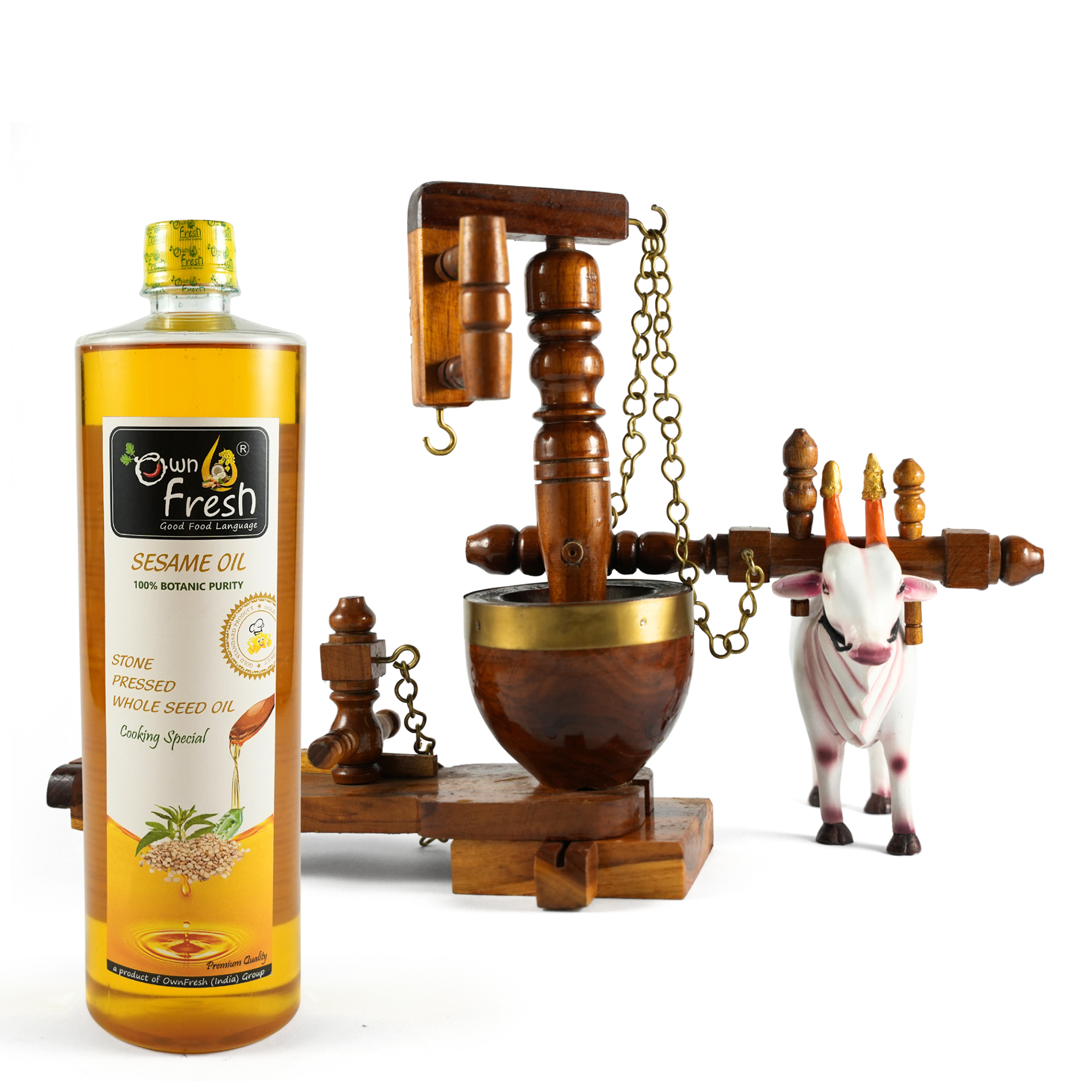 Unlock the secret to healthy hair with OwnFresh stone-pressed sesame oil