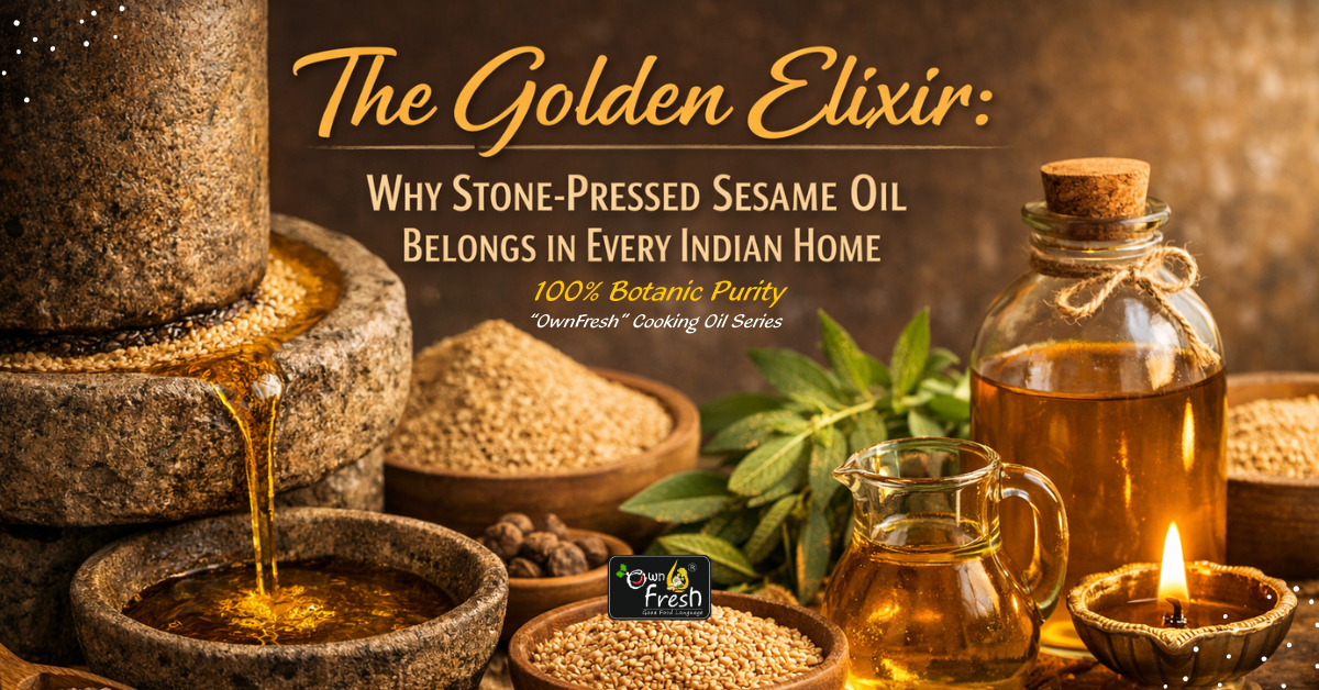 The Golden Elixir: Why Stone-Pressed Sesame Oil Belongs in Every Indian Home
