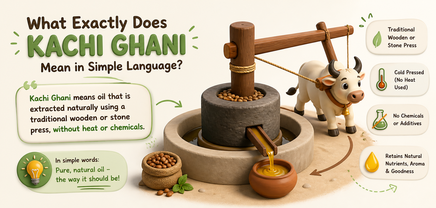 Traditional kachi ghani oils are the top choice for restaurants and modern Indian kitchens