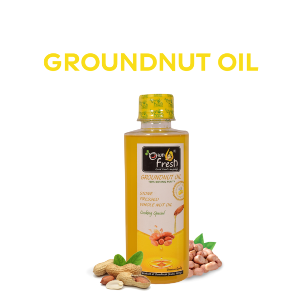 Own Fresh stone Pressed Kacchi Ghani 250 ML Groundnut Oil
