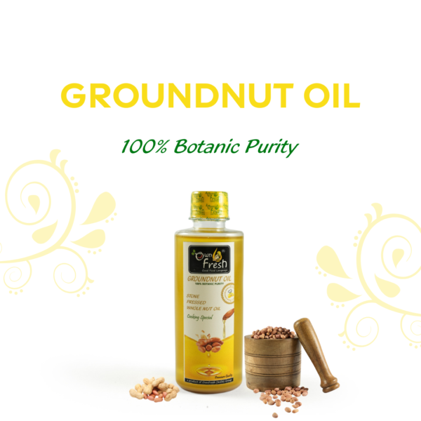 OwnFresh stone Pressed Kacchi Ghani 250 ML Groundnut Oil