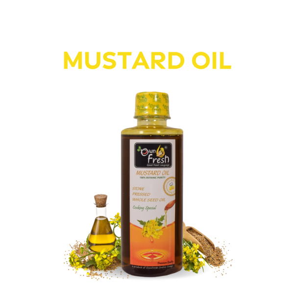 Own Fresh stone Pressed Kacchi Ghani 250 ML Mustard Oil