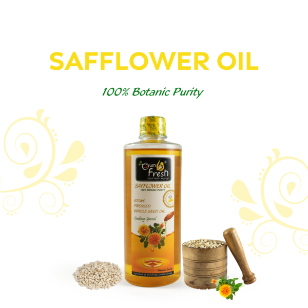 OwnFresh stone Pressed Kacchi Ghani 500 ML Safflower Oil