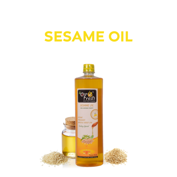 Own Fresh stone Pressed Kacchi Ghani 500 ML Sesame Oil
