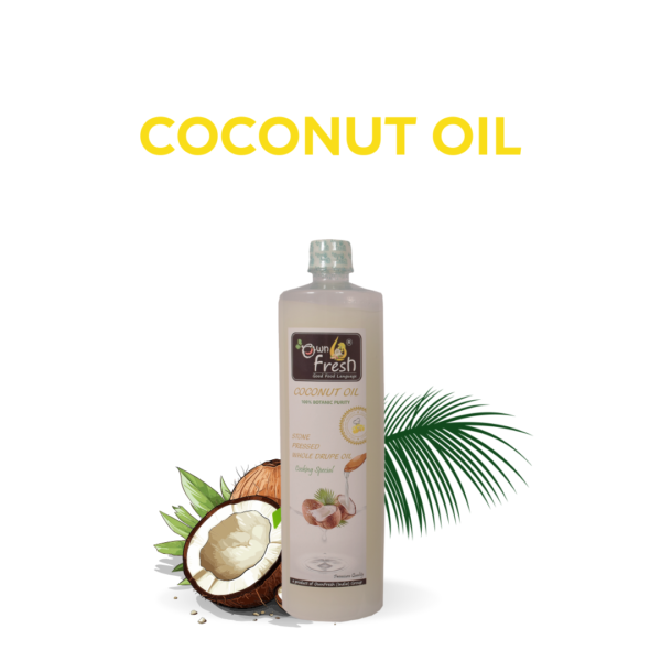 Own Fresh stone Pressed Kacchi Ghani 500 ML Coconut Oil