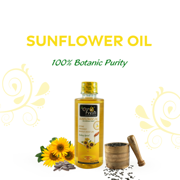 OwnFresh stone Pressed Kacchi Ghani 250 ML Sunflower Oil