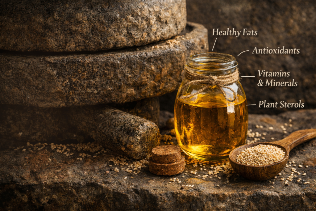 Stone-Pressed Sesame Oil