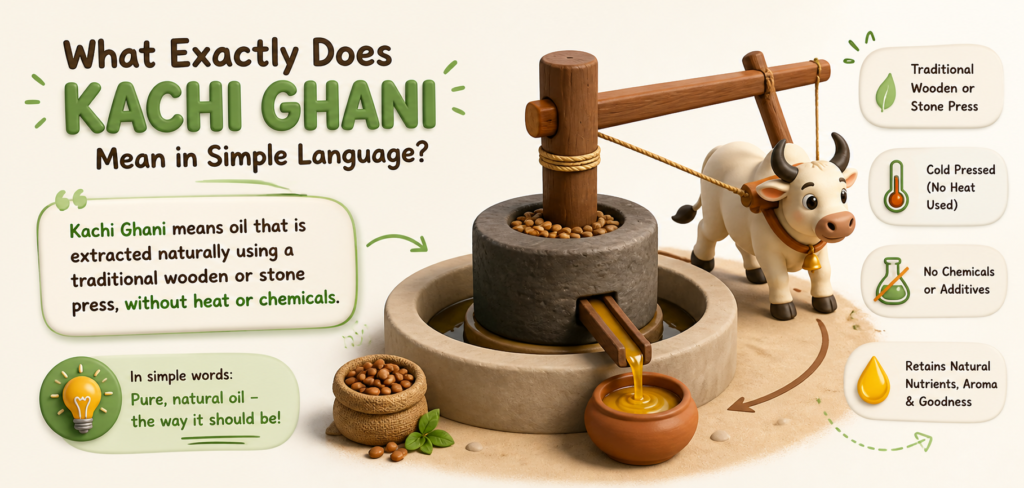 Traditional kachi ghani oils